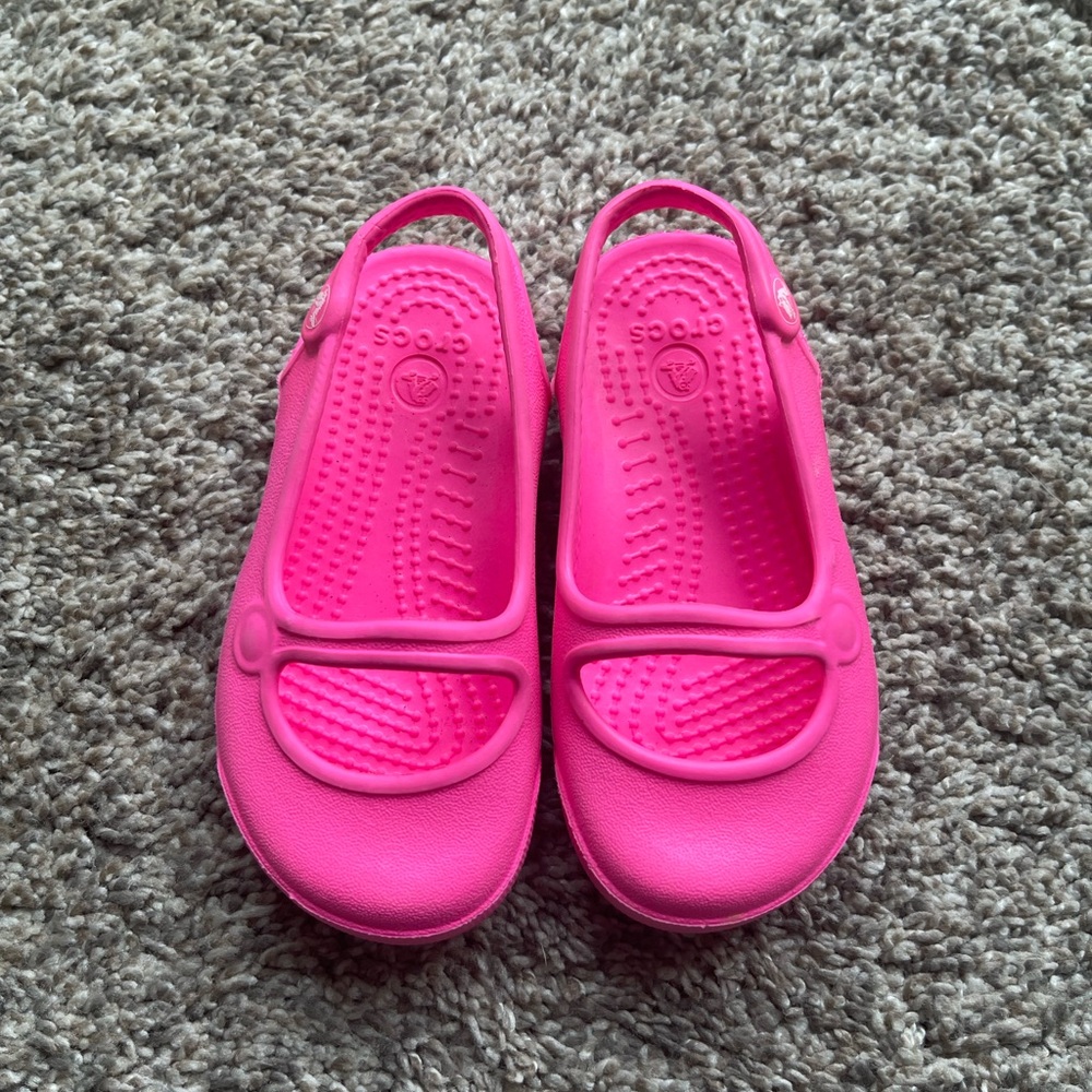 CROCS Pink Mary Jane Sandals Waterproof
